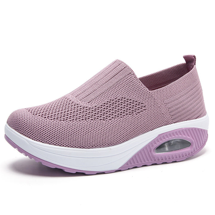 Dame åndbare Slip-On sneakers med støddæmpende sål og fleksibel pasform Stilla