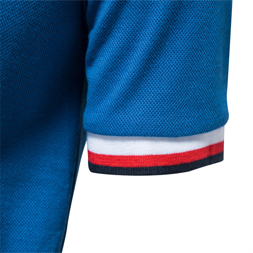 Herre polo t-shirt med ultramoderne krave og kontrasterende accenter Stilla