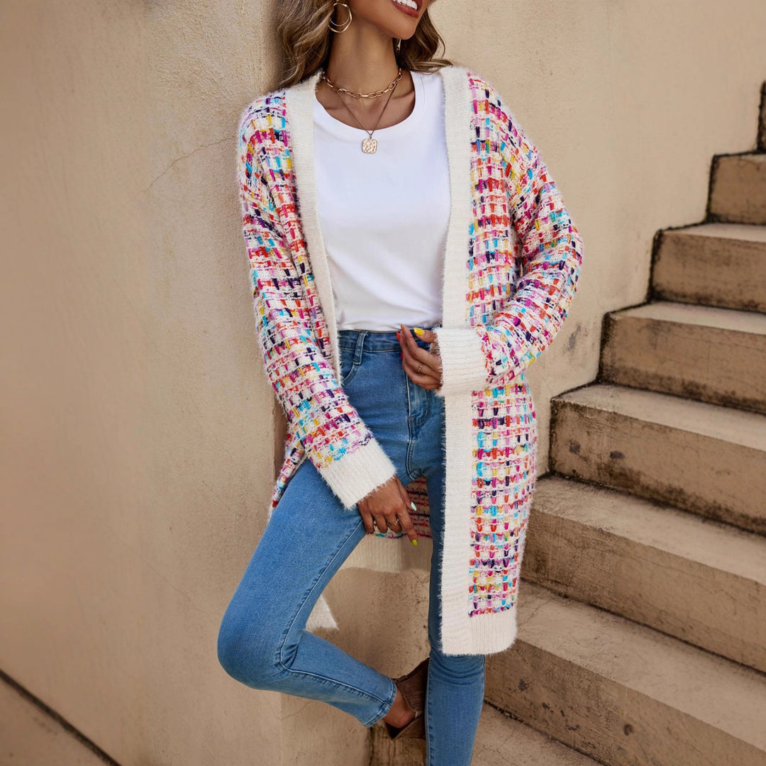 Kvinder hyggelig strik cardigan i moderne kunstdesign Stilla