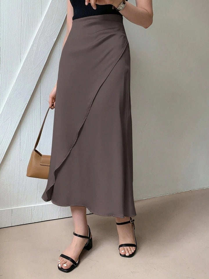 Dame nederdel med flydende snit og elegant drapering Skovae
