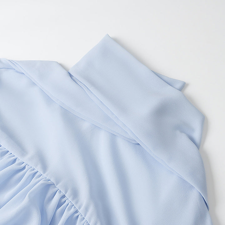 Damer Elegant Chiffon Jakke med Rynkedetaljer Stilla