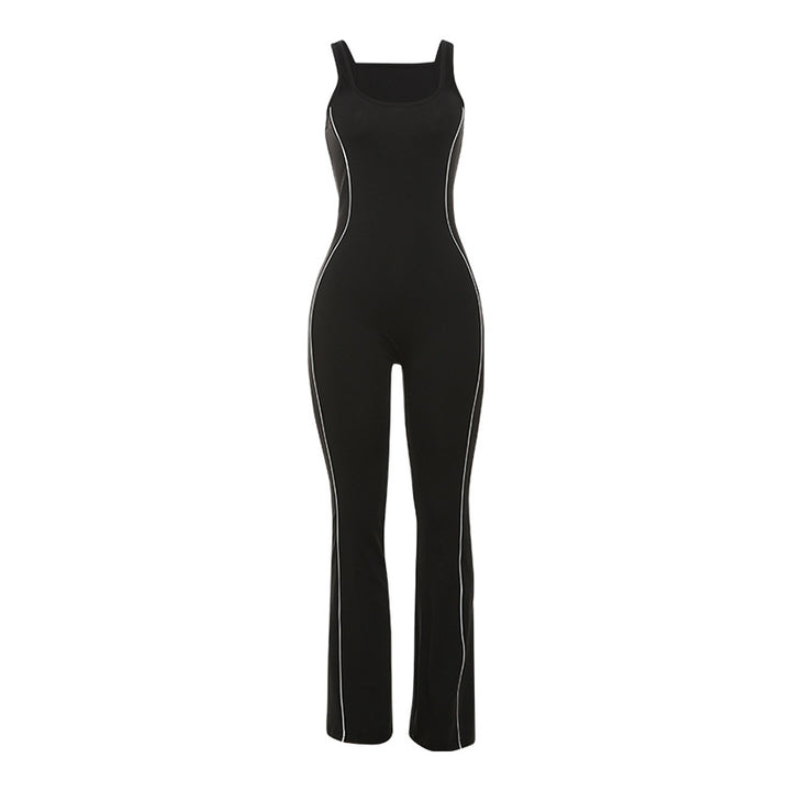 Dame fitness-jumpsuit med høj komfort og figursyet snit Stilla