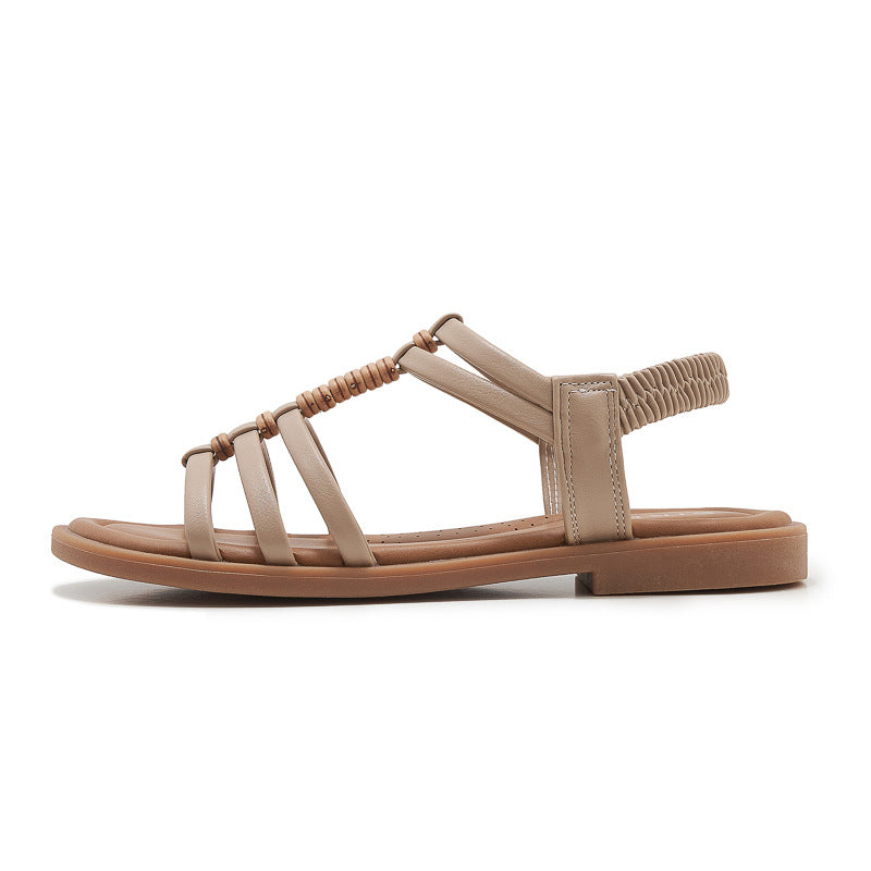 Dame sandaler med ergonomisk fodseng og elastiske remme Stilla