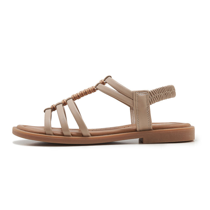 Dame sandaler med ergonomisk fodseng og elastiske remme Stilla