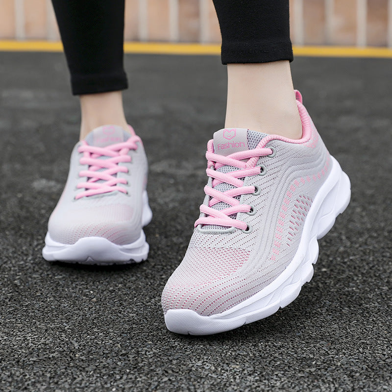 Dame nan ultralette komfort-gå-sneaker til hverdag og fritid med sømløst strikkskall, reaktionsfølsom luftpude-mellemsål og polstret hælkappe Skovae