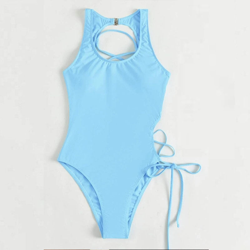 Dame one-piece badedragt med raffineret rygdesign Skovae
