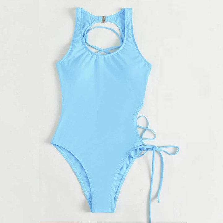 Dame one-piece badedragt med raffineret rygdesign Skovae