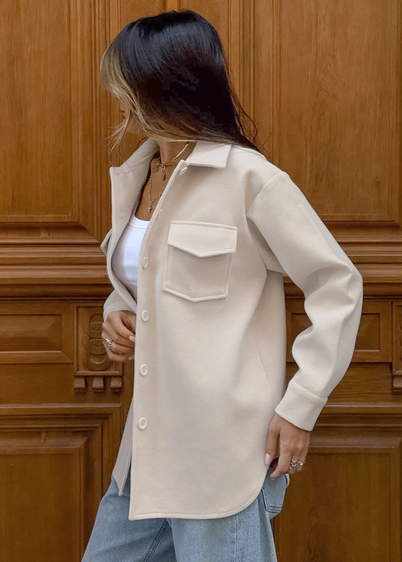 Stilla | Haven - Uld-blanding Overshirt