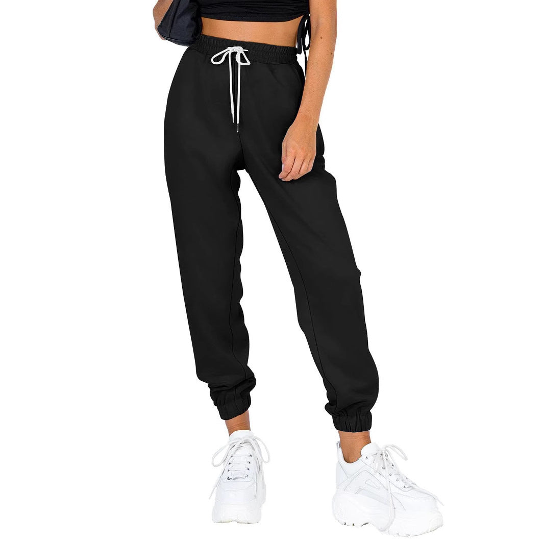 Dame sporty joggingbukser med elastisk talje og sidelommer Stilla