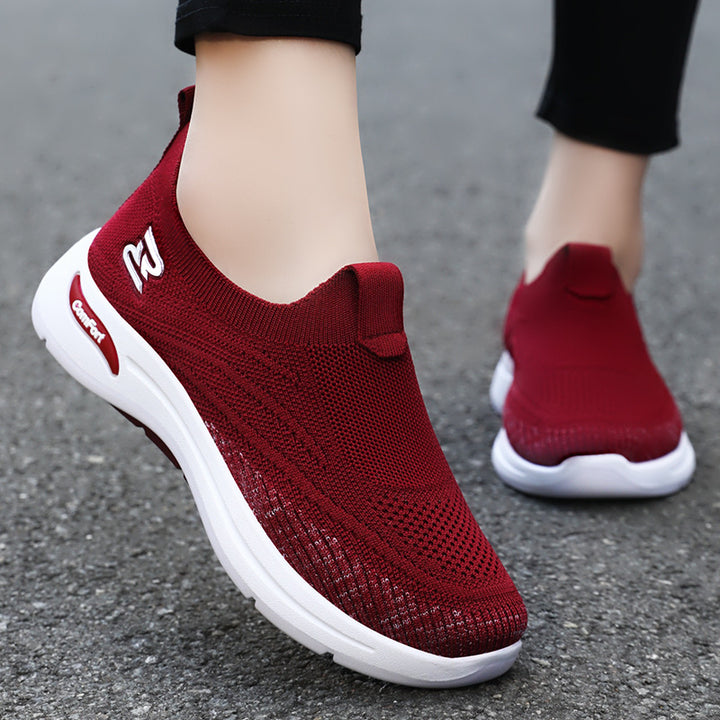 Femme Slip-On Performance Sneakers med åndbart strikovermateriale Stilla