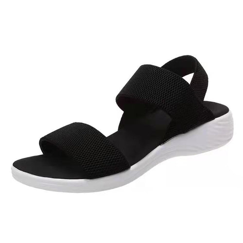 Dame Åndbare Sandaler med elastiske Remme og komfortabel Sål Stilla