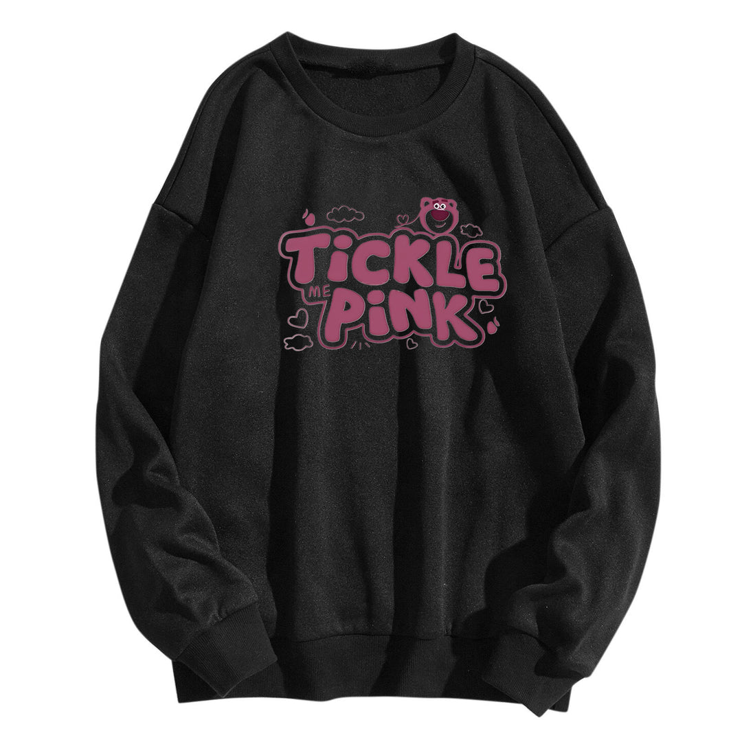 Kvinders sweatshirt i afslappet design med munter print Skovae