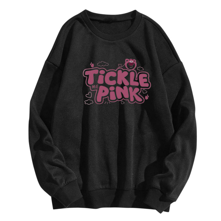 Kvinders sweatshirt i afslappet design med munter print Skovae