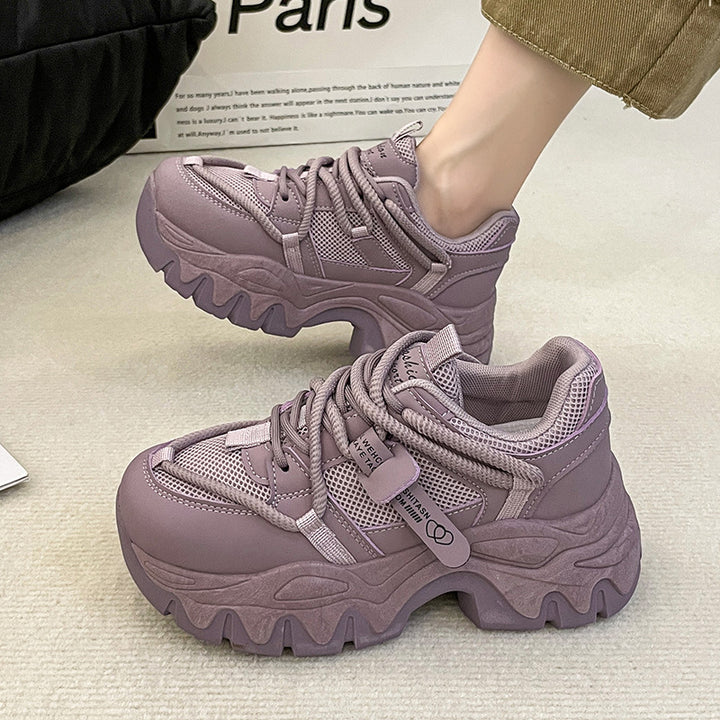 Dame Sporty Chunky Sneakers med stødabsorberende sål og innovativ mesh-konstruktion Stilla