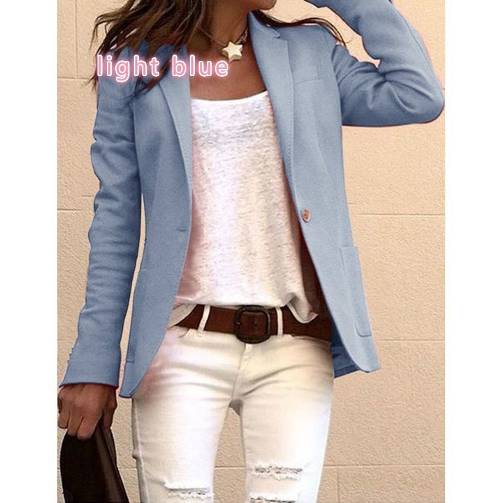 Dame elegant snit blazer med fin tekstur og moderne detaljer Stilla