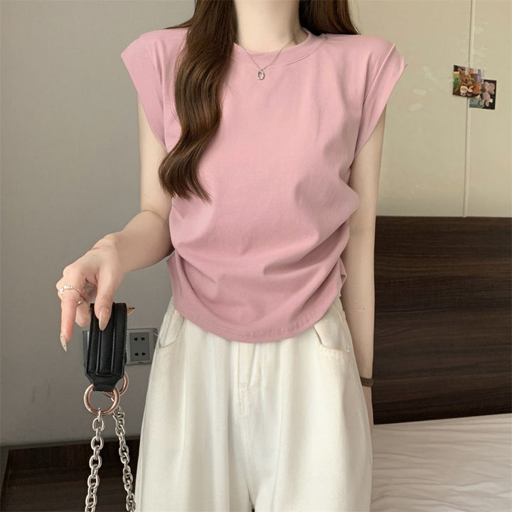 Femme Relaxed Fit Kap ærme T-shirt Stilla