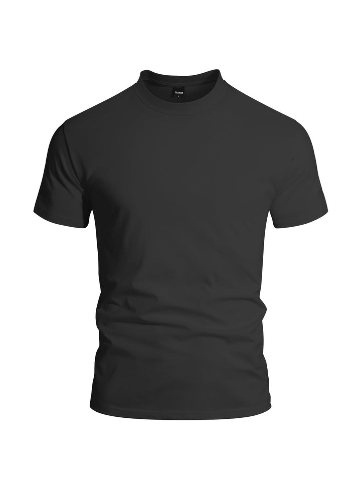 Herrer nan en tætsiddende Rundhalst T-shirt i Singlejersey med forstærket nakke. Skovae