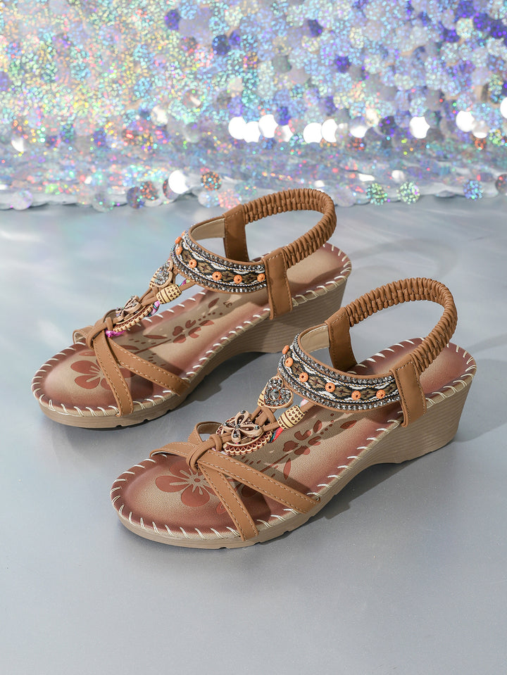 Dame kile sandaler med smykkedetaljer Stilla