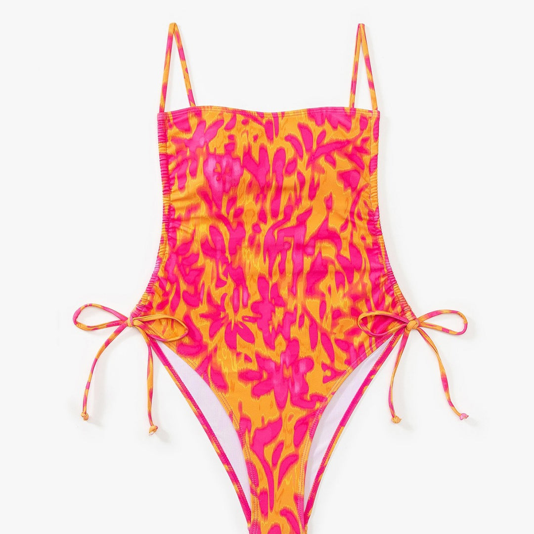 Dame One-piece badedragt med sideknuder Skovae