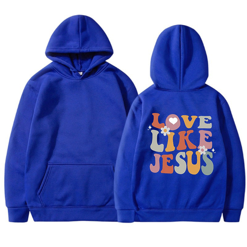 Kvindernes hyggelige hoodie med inspirerende print Skovae