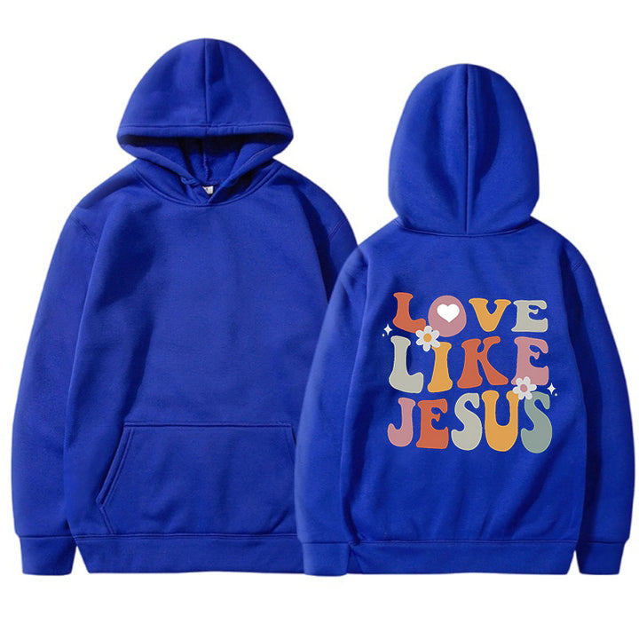Kvindernes hyggelige hoodie med inspirerende print Skovae