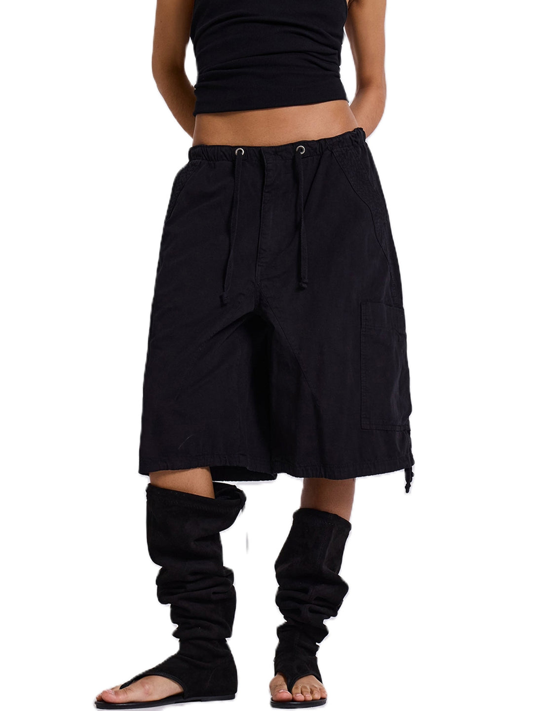 Dame afslappede korte Cargo-shorts med justerbar talje og praktiske lommer Skovae