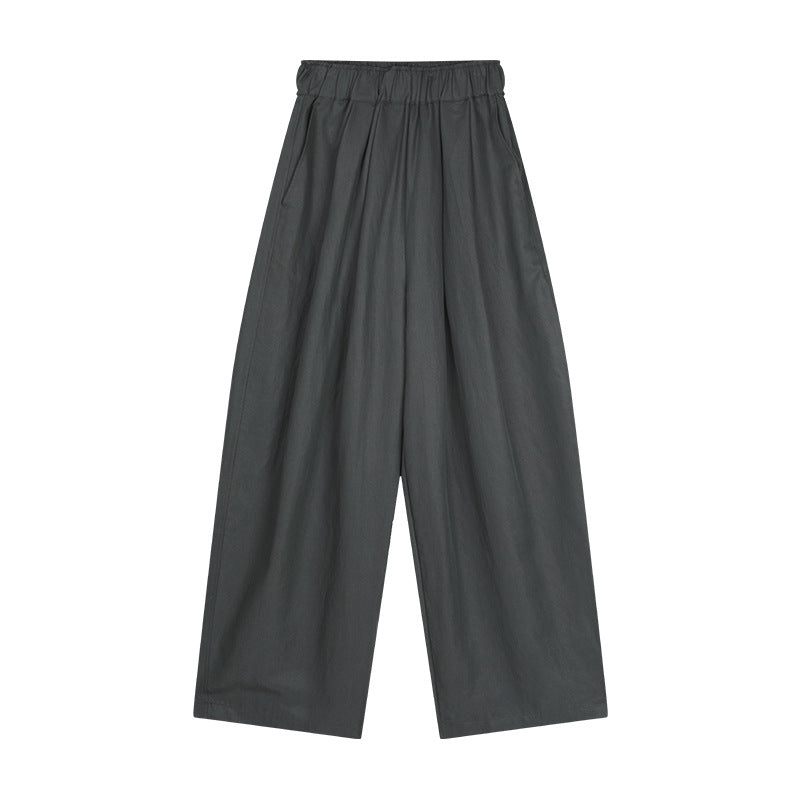 Dame bred stofbuks med elastisk talje og plisserede detaljer Stilla