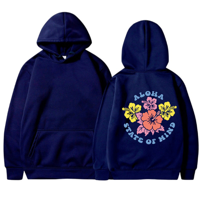 Kvinders hættetrøje med blomster aloha design og behagelig pasform Stilla