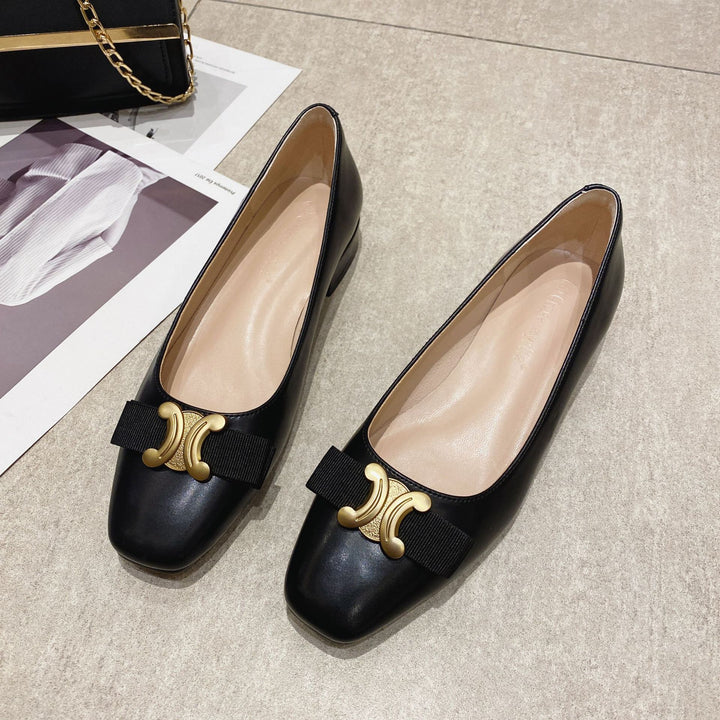 Dame Ballerinas med elegant bueaccent og komfortabel indersål Stilla