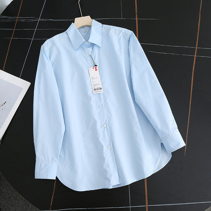 Kvinders elegante og luftige bluse med moderne krave Stilla