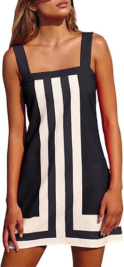 Femme Stilfuld Geometrisk Shift-Kjole Stilla