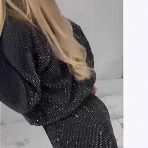 Dame Glitrende Fritids-Outfit Stilla