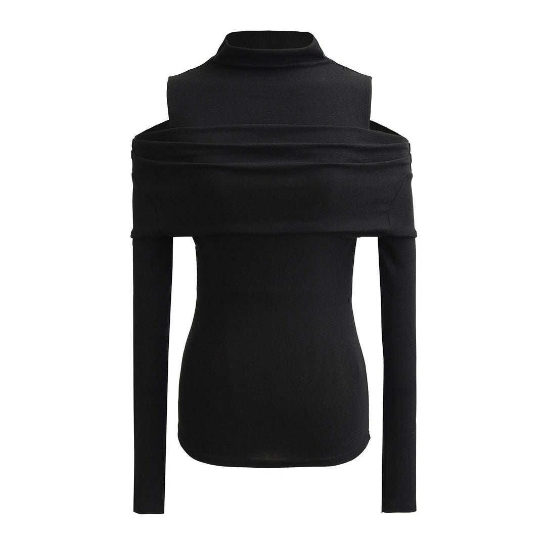 Dame figurtilpasset Off-Shoulder Langærmet top Stilla