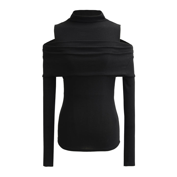 Dame figurtilpasset Off-Shoulder Langærmet top Stilla