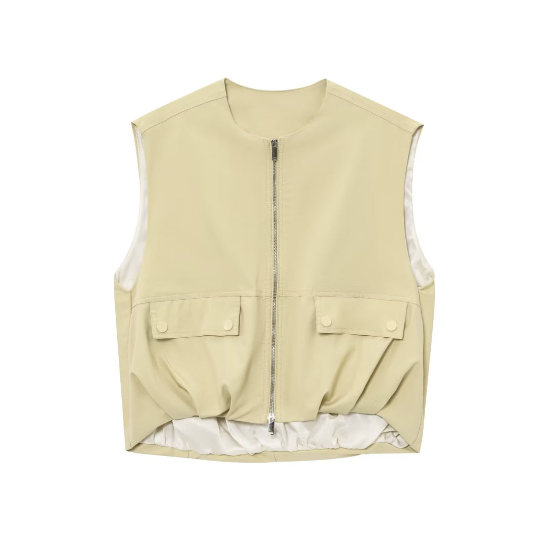 Femme Utility Vest med lynlås og lommedetalje Stilla