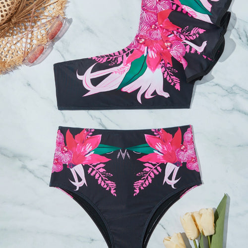 Dame Floral Én-delt Bikini Stilla