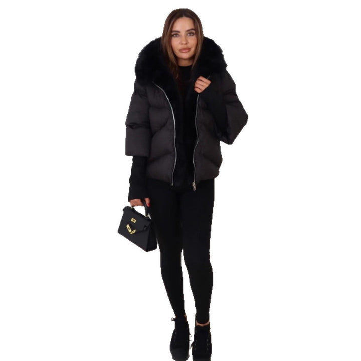 Kvinders vinterjakke med luksuriøs faux fur krave og polstret design Stilla