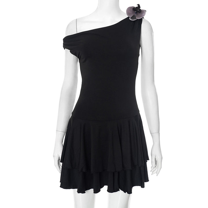 Femme Off-Shoulder Ruffleskaterkjole Stilla
