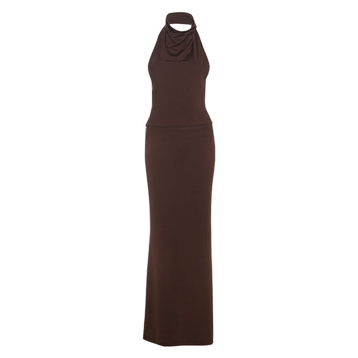 Damer Elegant top med asymmetrisk krave og raffineret draperingsdesign Skovae