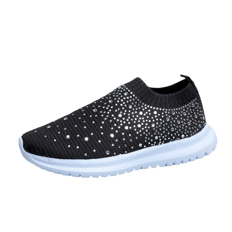 Dame Sportliche Glitter Sneakers Stilla
