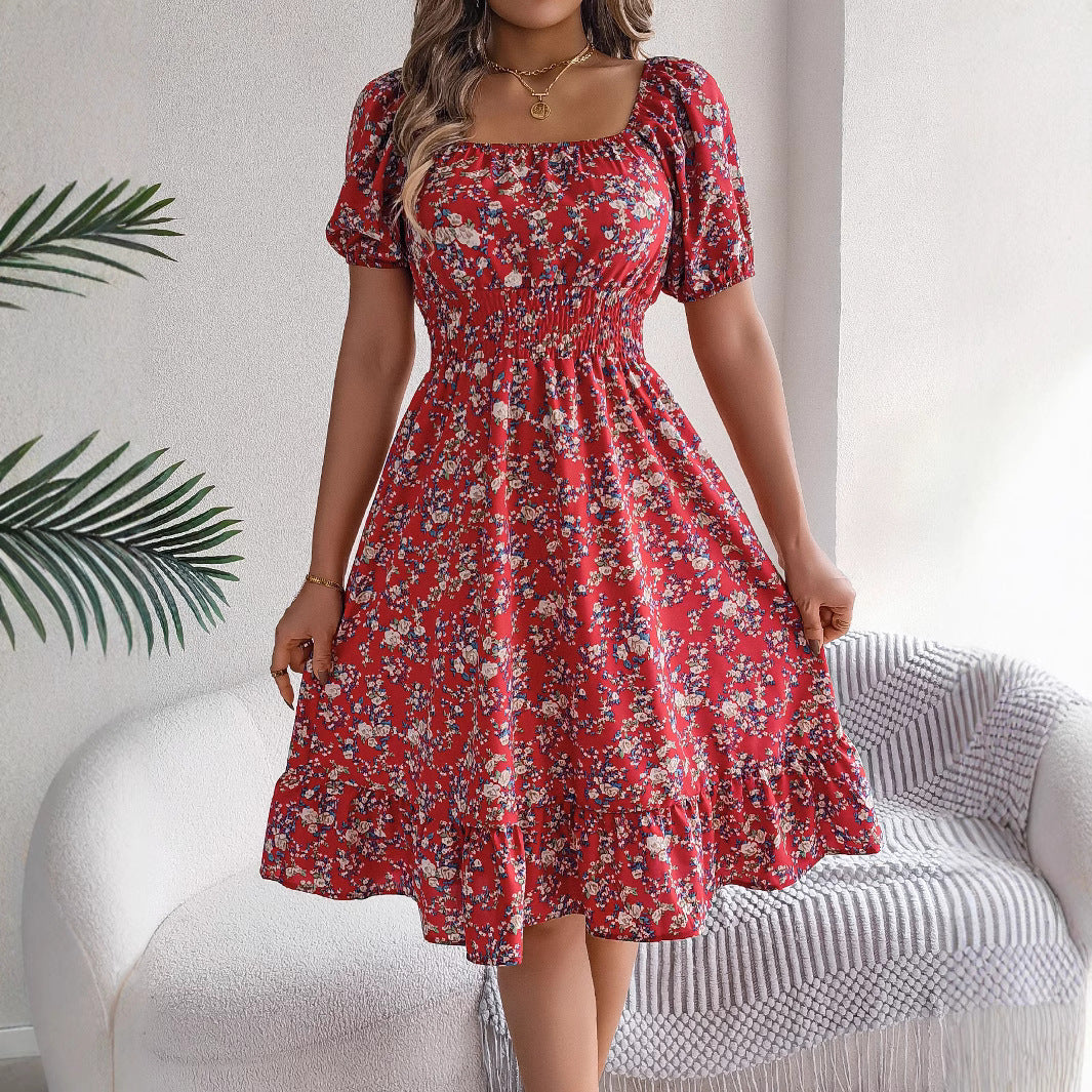 Dame Off-Shoulder Kjole med rynket Design Stilla