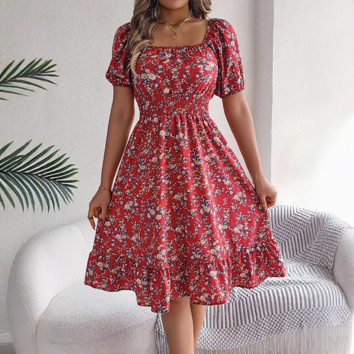 Dame Off-Shoulder Kjole med rynket Design Stilla