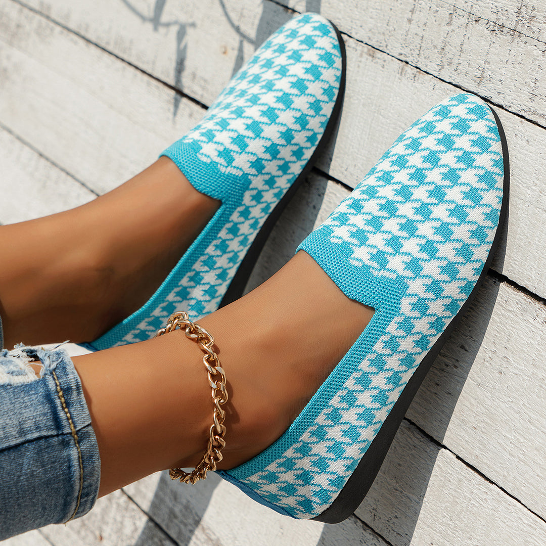 Dame Slip-On Sneakers med innovativt hørmønster og fleksibel sål Stilla