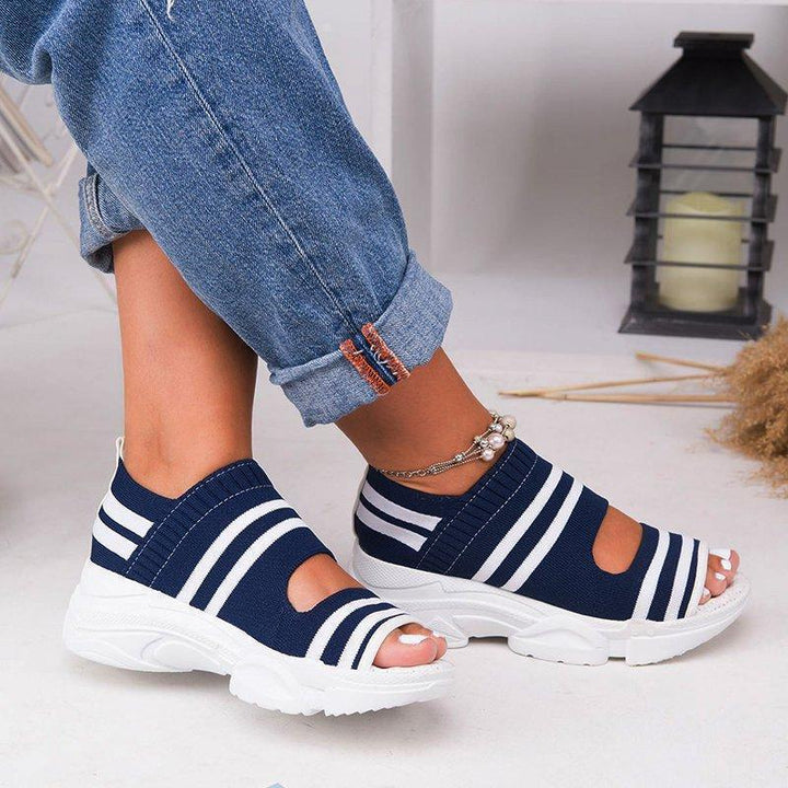 Dame Komfortable Sport-Sandaler med elastiske indsatser og moderne design Stilla