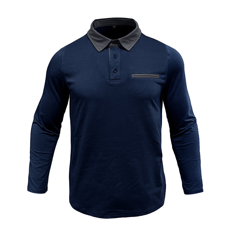 Herrer Langærmet Poloshirt Stilla