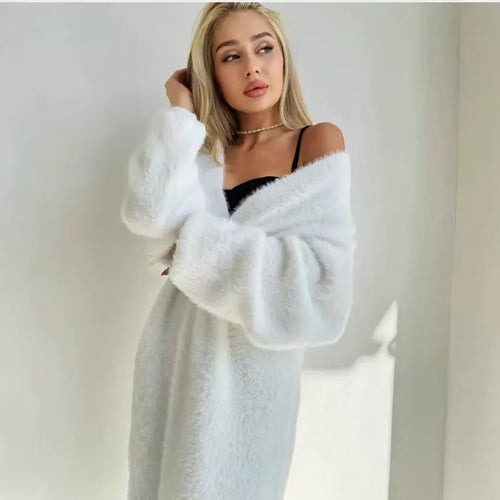 Femme Længere Komfortabel Åben Front-Cardigan Stilla