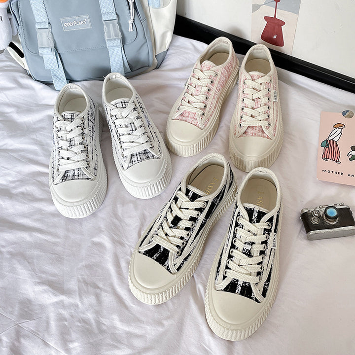 Dame Plateau-Sneakers med tekstureret overdel og komfortabel sål Stilla