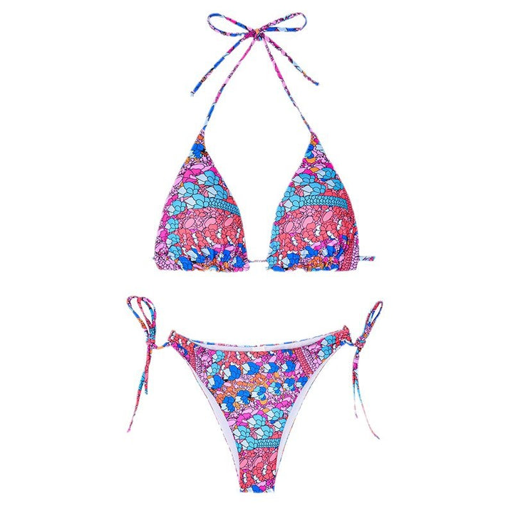 Dame Triangle String Bikini Sæt Stilla