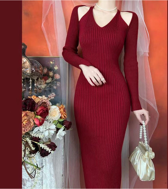 Femme Cut-Out Ribbed Midi Kjole Stilla