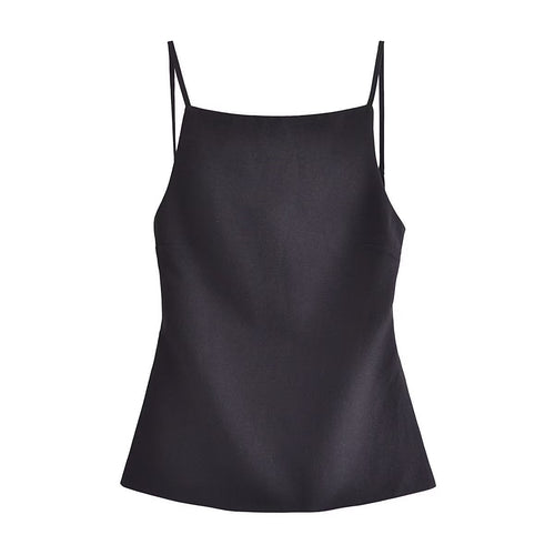 Stilla | Rygget-fri top Plisseret Rygget-fri Kort Vest Top